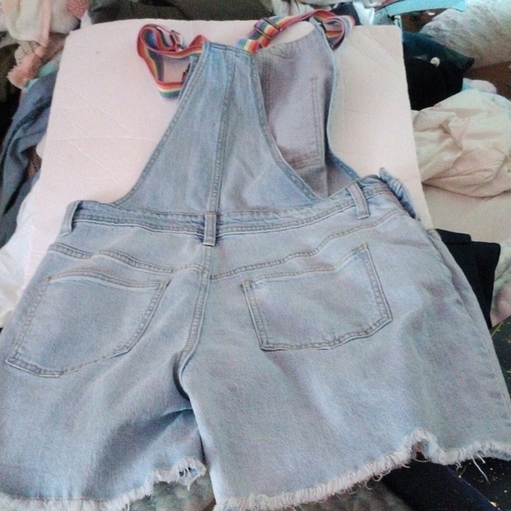 target rainbow pride jean cutoff overalls - Picture 6 of 6